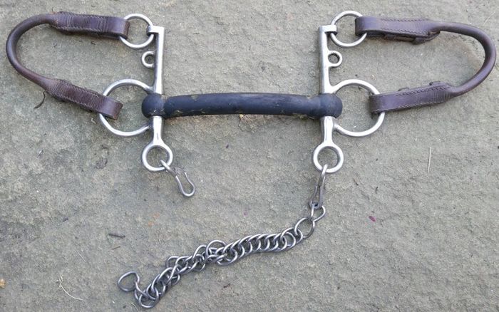 Bit Flexible Rubber Pelham Horse Bit