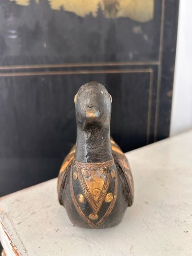 Vintage Wooden Duck Ornament