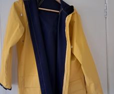 yellow raincoat
