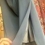 Luxury Italian tailored skirt with split size L Image 3