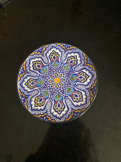 Hand painted ceramic Spanish plate