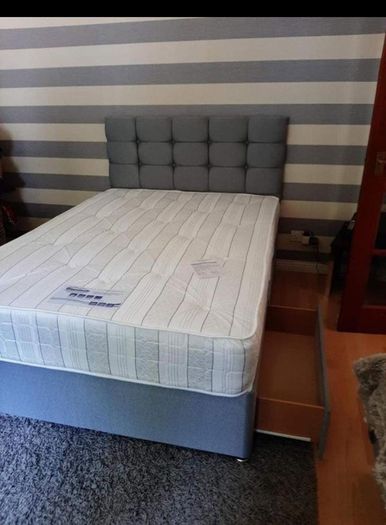 New Stylish single ,Double 4ft, 4ft6, King 5ft And 6ft Superking Sizes Divan Beds Instock. Drawers And Optional Tufted Mattresses Available. Free Delivery
