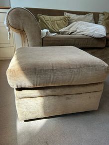 brown ottoman