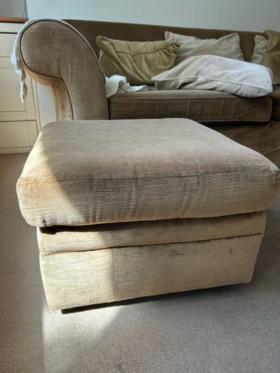 brown ottoman