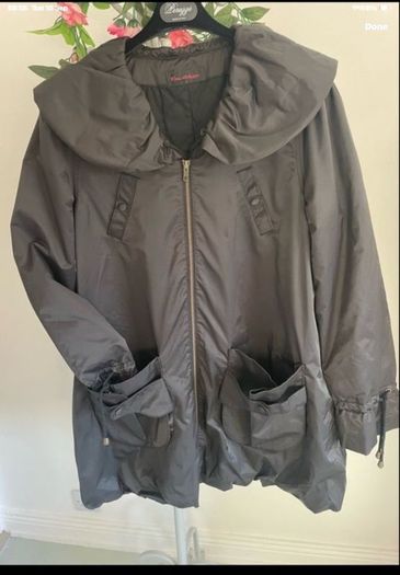 jacket miss selfridge shawl collar parka inspired jacket size 12