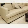 Large cream sofa/couch with legs Image 2