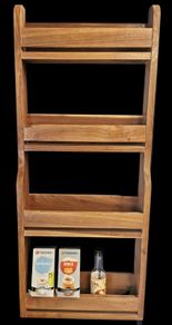 Solid walnut 4 tier spice rack