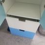 ikea wardrobe white with blue doors Image 2