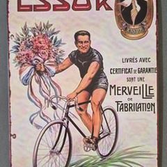 Vintage Style metal  sign, retro cycling advertisement.