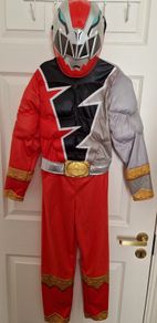 7-8yrs Kids Power Rangers Dino Fury Costume & Mask