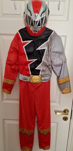 7-8yrs Kids Power Rangers Dino Fury Costume & Mask