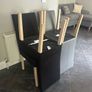 4 Dining Chairs including Black Covers Image 2