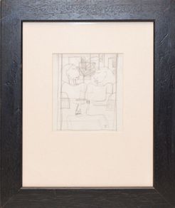 Graham Knuttel Pencil Drawing 3 Figures