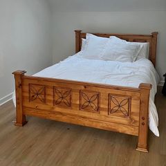 Stunning Solid 5Ft Wooden King Size Bed Frame - Can Deliver