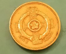 1996 UK one pound coin