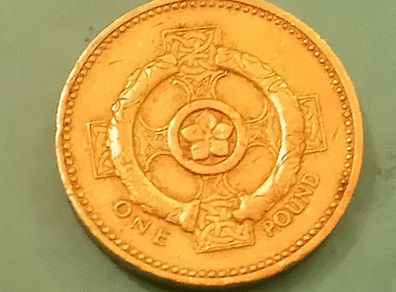 1996 UK one pound coin