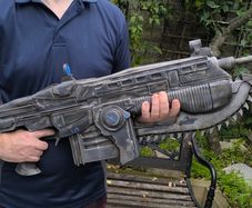 Gears of War Lancer Life-Size Display Replica (3D Printed & Professionally Finished)