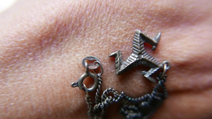Vintage Sterling Silver 925 Pendant Necklace 3,9g length - 16"
