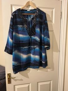 100% Silk Tunic Style Top