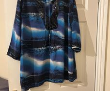 100% Silk Tunic Style Top