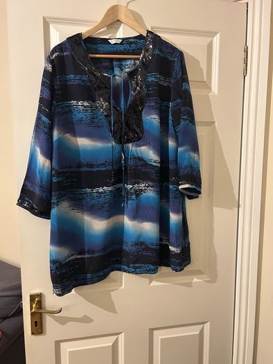 100% Silk Tunic Style Top