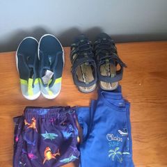 Boys swimwear & shoes