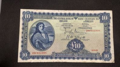 Rare Ten pound Lady Lavery 1945