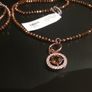 NEW Necklace with pendant and Bracelet rose brown with sparkling stones by Absolute Jewellery Design set RRP 85 euro NEW Image 2