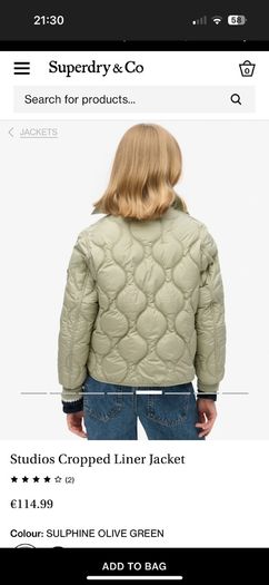 Superdry Studios Cropped Liner Jacket