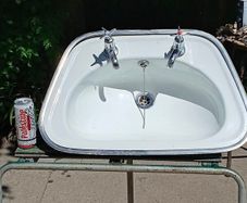 Vintage Enamel Sink