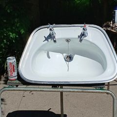 Vintage Enamel Sink
