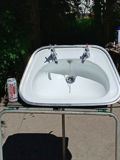 Vintage Enamel Sink
