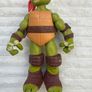 Teenage Mutant Ninja Turtles TMNT approx. 26 cm. Michelangelo Giant 2012 Viacom Playmates Battle Shell Used Please See Photos Image 2