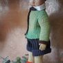 Antique Italian Lenci Felt Schoolboy Doll - Series 300, c.1930 Image 3