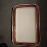 Kerry Ironstone  Cream & Brown large  Dish 33cm x 22cm Image 2