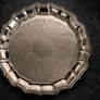 Vintage Ornate Engraved Serving Tray Image 3