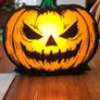 Halloween Angry Pumpkin Decoration Lightbox Image 2
