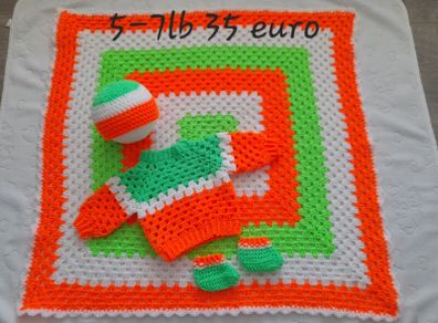Handmade complete baby gift set for 5- 7lb baby