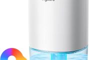 1400ml Electric Dehumidifier for Home Damp with 7 Colorful Lights, Portable Small Dehumidifier for Bathroom Wardrobe Closet RV Bedroom Garage