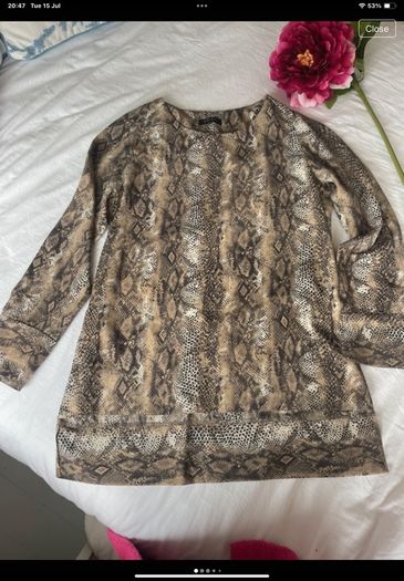 tunic top savida animal print tunic top size 12
