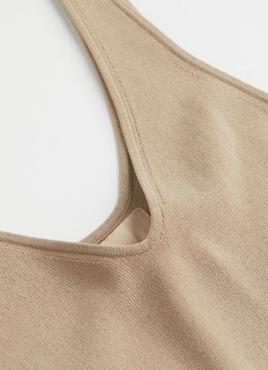 H&M Trend Beige Knitted Vest Top XS