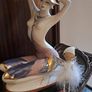 LARGE Art Deco Lady (1980s? ) Image 5