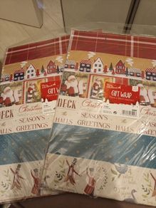 24 sheets christmas wrapping paper