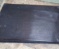 4 heavy-duty rubber safety - multi-purpose utility mats with a textured/studded surface  size 1215x1825 mm