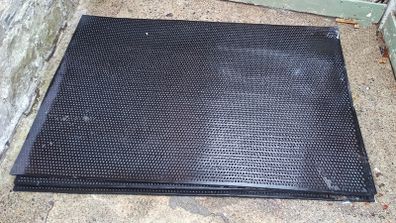 4 heavy-duty rubber safety - multi-purpose utility mats with a textured/studded surface  size 1215x1825 mm