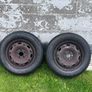 VW POLO ,3 steel rims with good tyres & 4 VW polo hub caps Image 9