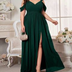 Dark Green Bridesmaid Dress 2XL