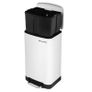 _30L Waste Bin Steel Pedal Bin with Inner Bucket and Lid Soft Close Airtight Kitchen Living Room, 30l, White Image 5
