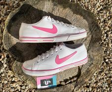 Premium Retro White Pink Leather Nike