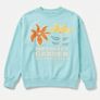 Zara girls aqua Imperfect Garden sweatshirt Sz9-10 BNWT Image 2